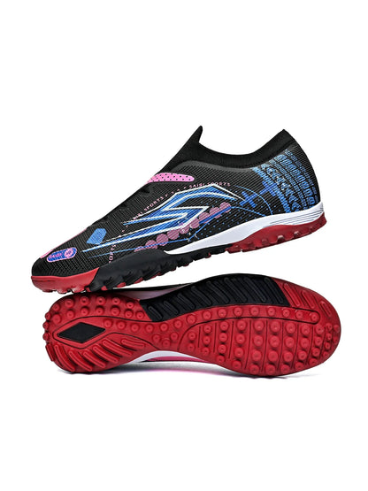 TF Soccer Cleats Men Women Kids PU Synthetic Upper Rubber Outsole Wear-resistant Non-slip Training Shoes
