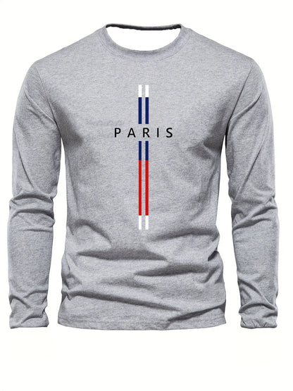 Autumn And Winter Two-Piece Versatile Daily Men's Sleepwear Long Sleeved Pants Letter Printed Pattern Basic Shirt Home Suit Set