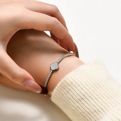 Luxury Full Moissanite Diamond Tennis Bracelets D VVS1 925 Sterling Silver Gold Plated For Women Wedding Jewelry 16+8cm