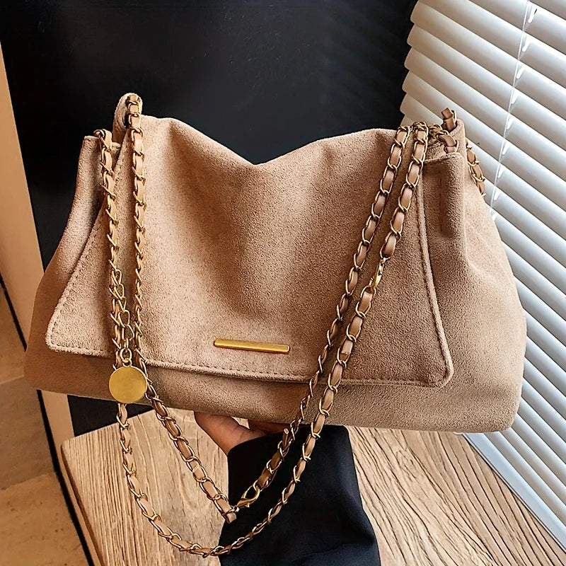 Perfect Lily Women's Vintage Large Crossbody Shoulder Bag Elegant Handbag with Detachable Strap Durable for Casual Formal Events