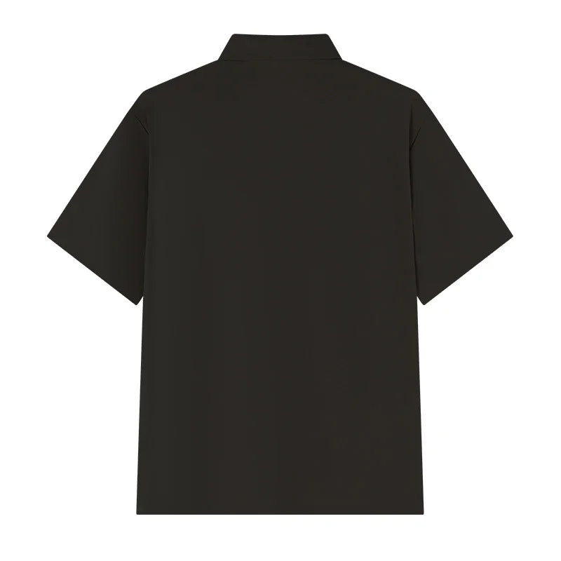 Polo Shirt Men Plus Size 4XL 5XL 6XL 7XL Short Sleeve Knitted Polo Shirts Loose Polos Oversized Tops Big Size Men Clothing T シャツ