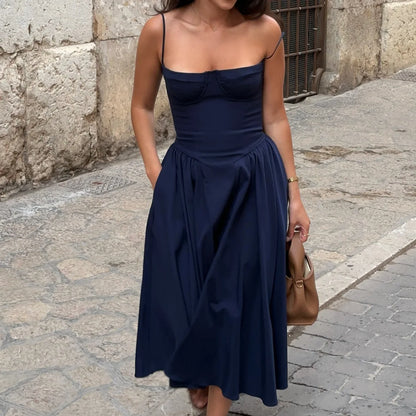 Summer Party Dresses 2025 New Arrivals Fit and Flare Elegant Midi Dress Red Night Date Dress