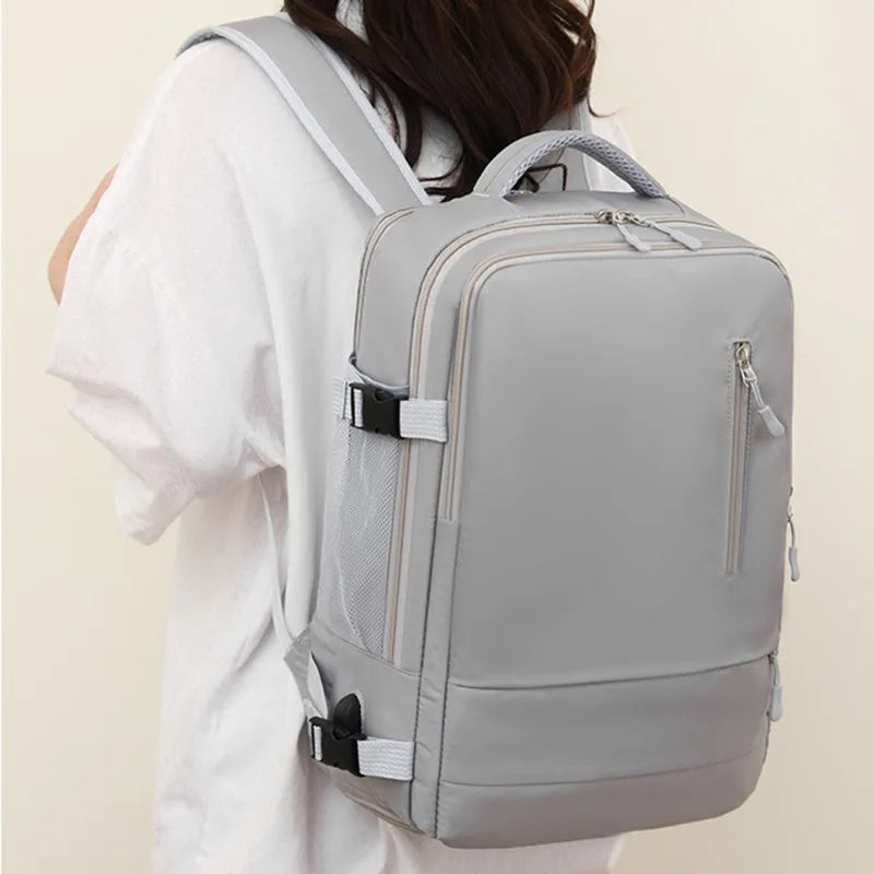 Travel Backpack Women Large Capacity Waterproof Anti-Theft Casual Daypack Bag with Luggage Strap & USB Charging Port Backpacks