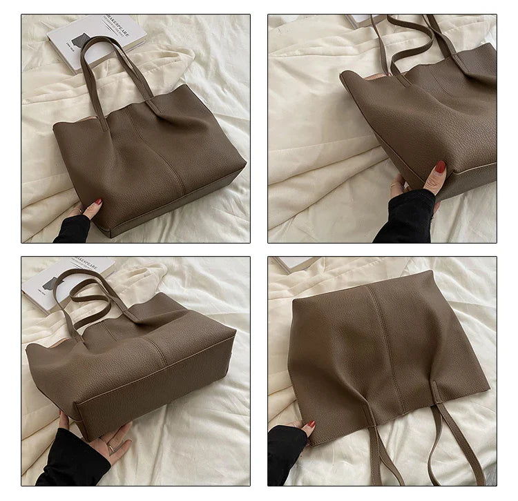 2025 New Trend Fashion Message Geniune Leather Girls Crossbody Women Shoulder Bags Big Size Capacity Multifunction Shopping Lady