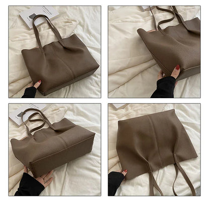 2025 New Trend Fashion Message Geniune Leather Girls Crossbody Women Shoulder Bags Big Size Capacity Multifunction Shopping Lady