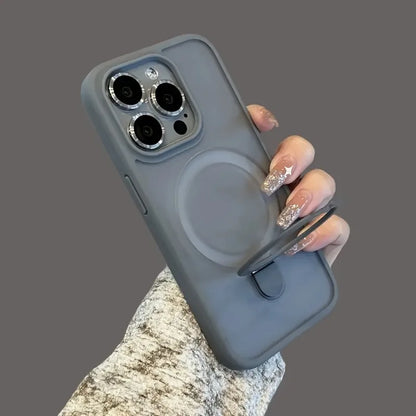Magnetic Holder Armor Shockproof Wireless Charging Phone Case for iPhone 17 16 15 14 13 12 11 Pro Max 17 Air Cases Cover