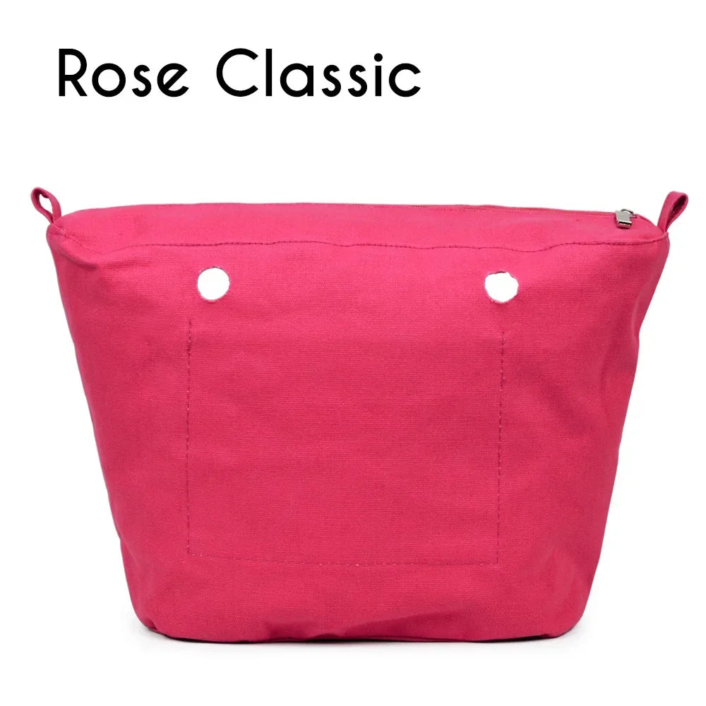 New Waterproof Inner Bag Organizer Insert Zipper Pocket for Classic Mini Obag Canvas Material for O Bag