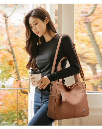 Genuine Brand Soft Leather Ladies Handbags Luxury Designer Shoulder Bags  New Classic High Quality Crossbody Bags for Women