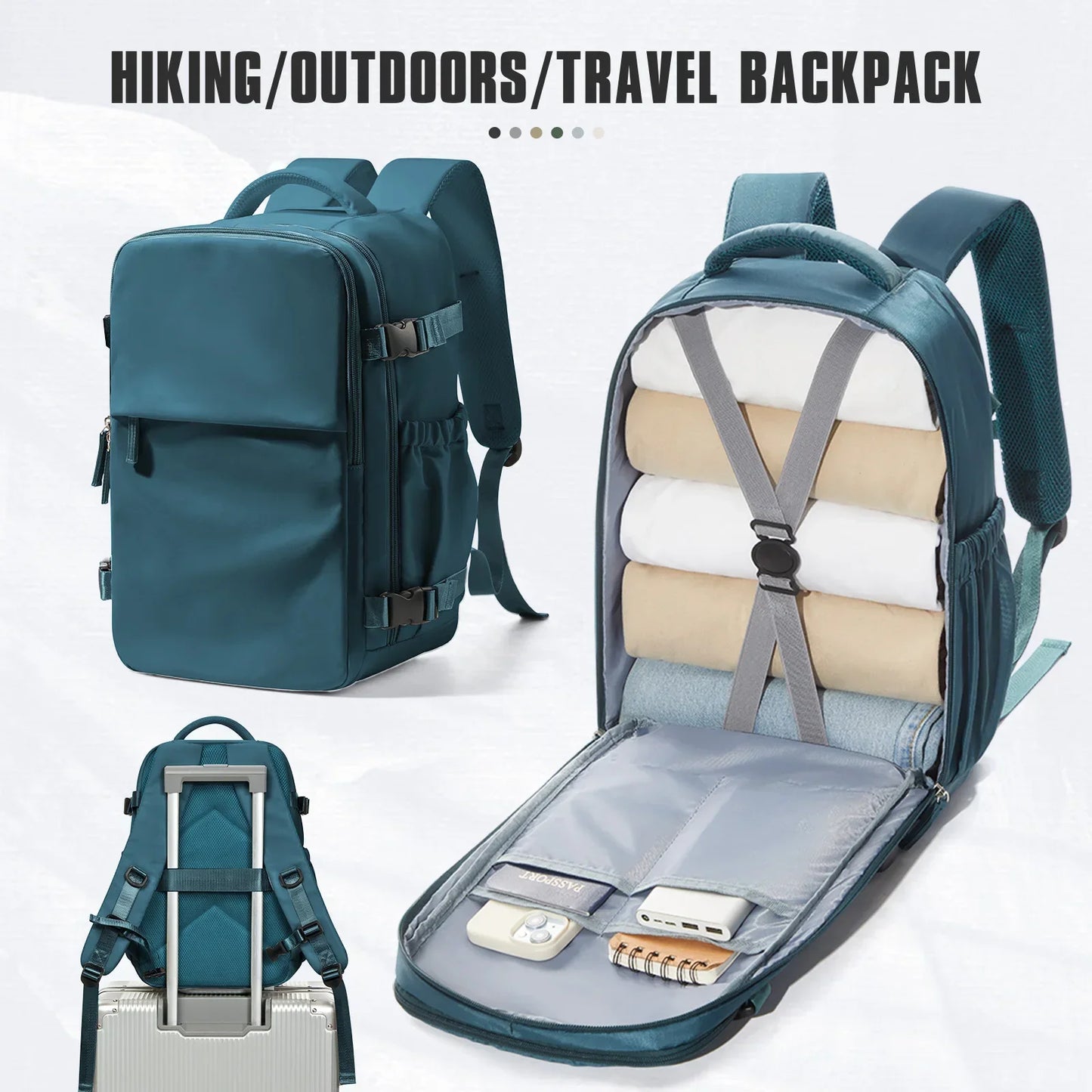Cabin Airplane Travel Backpack 40x30x20, Hand Luggage Cabin Backpack Wizzair 40x30x20 Carry-Ons Men Women 15.6 inch Laptop Bags