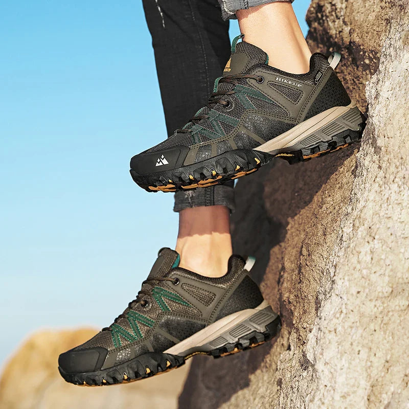 Breathable Cushioning Nonslip Sneakers Men's Hiking Shoes Running Trekking Sneakers Outdoor Mountain Sports Shoes for Men
