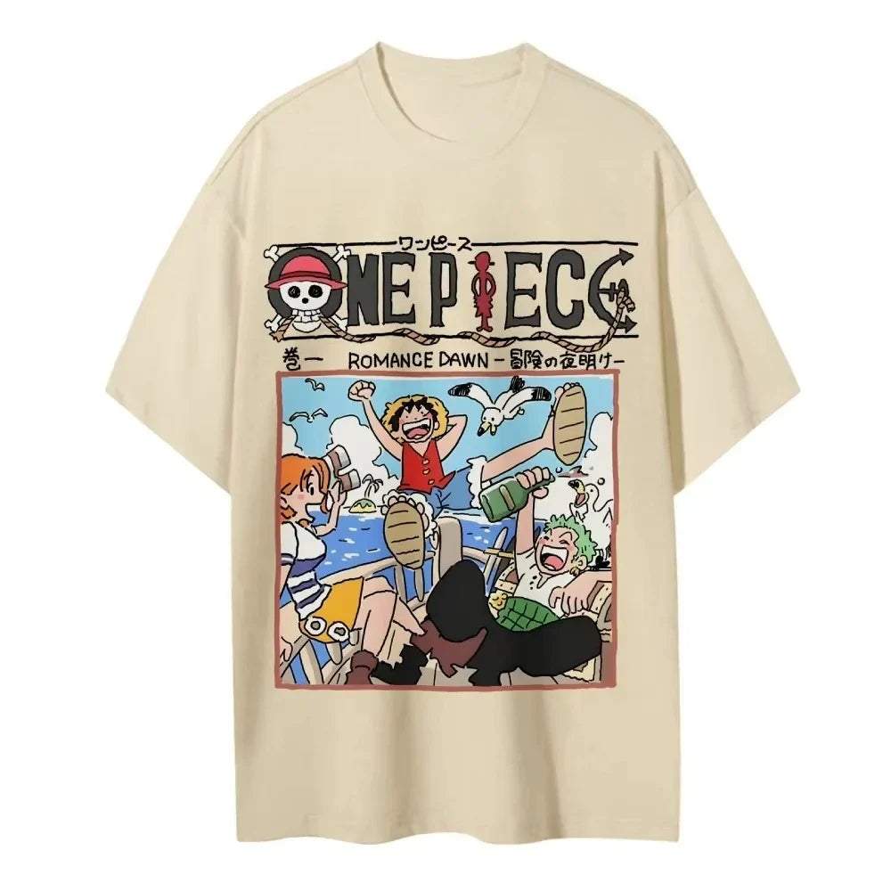Anime Peripheral Men's T Shirts Y2k Clothes Oversized Cotton Women's Short Sleeve Graphic Tee Top Harajuku
