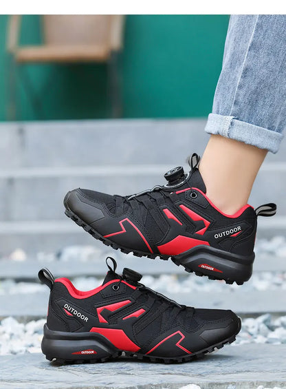 Men's Casual Sports Shoes Size 40-47 Rotating Lace-Up Men's Shoes Outdoor Non-Slip Breathable Comfortable Men's Sports Shoes