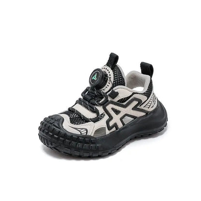 Boys Girls Sports Sandals Rotating Button Students Sneakers Hollowed-out  Summer New Students Running Shoes Mesh Breathable