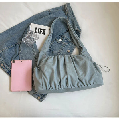 Hot Selling Fashion Nylon Pleated Women's Crossbody Bag 2026 New Casual Trend Versatile Large Capacity Tote Women's Shoulder Bag