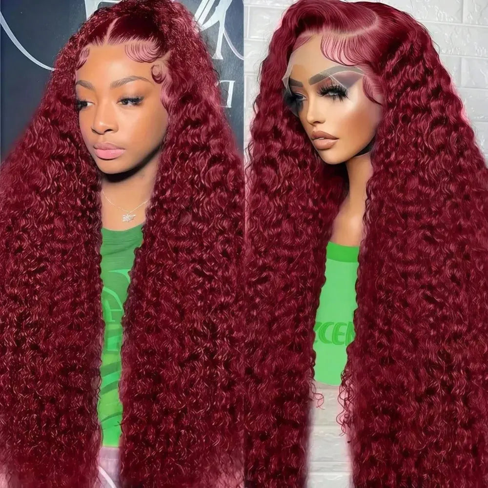 42 40 Inch 250% Density Jerry Curly 13x4 HD Lace Frontal Wig Glueless Pre Plucked Wet and Wavy Curly Human Hair Wig