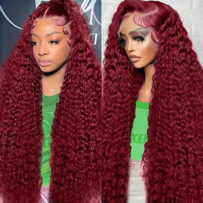 42 40 Inch 250% Density Jerry Curly 13x4 HD Lace Frontal Wig Glueless Pre Plucked Wet and Wavy Curly Human Hair Wig