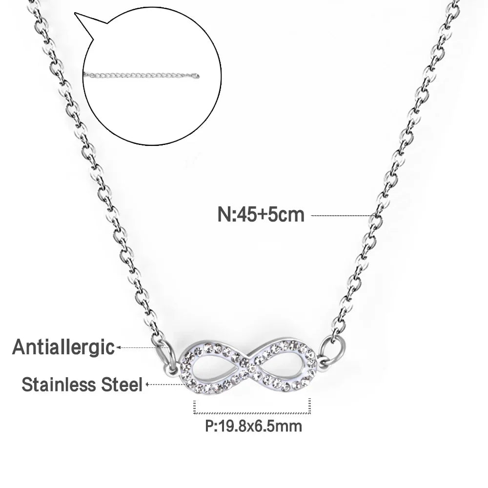 Heart Star Moon Pendant Necklaces Tiny Charms Stainless Steel Choker Women/Girls Y2K Sweater Boho Jewelry Collares