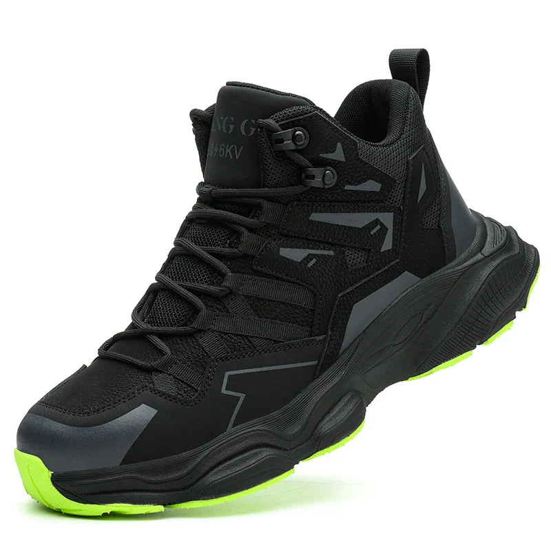 Steel Toe Kevlar-Midsole Safety Shoes Men Anti-Puncture Anti-Smash Non Slip Industrial Work Boots Protection Tactical Boots