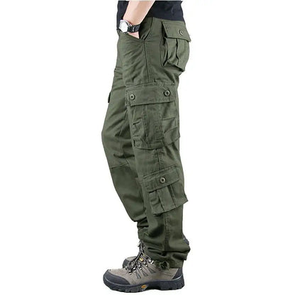 Men Pants Tactical Camouflage Overalls High Quality Cotton Multi-Pocket Trousers Sports Training Work Pants Joggers Men Clothing