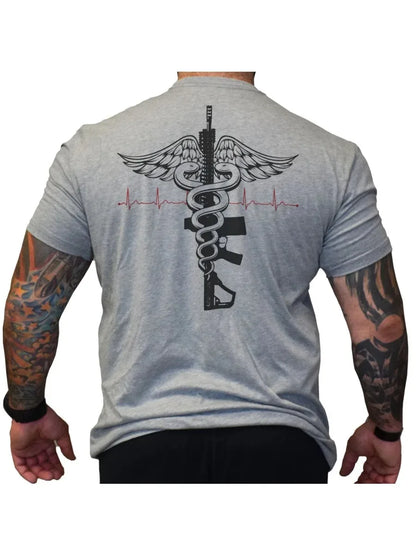 US Combat Medic Tactical Caduceus T-Shirt New 100% Cotton O-Neck Summer Short Sleeve Casual Mens T-shirt Size S-3XL