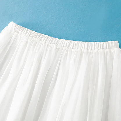 Women 100%Real Silk Elegant Skirts, Elastic Waist Solid, French Temperament Fairy Commute Skirt, 2025 Summer B56433CC