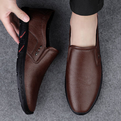 Leather Men Casual Shoes Breathable Soft Sole Office Loafers Shoes Men Designer Shoes