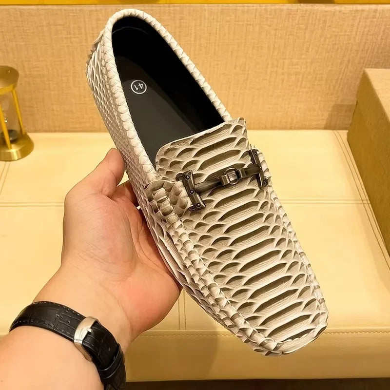 Summer Mens Outdoor Anti-slip Comfort Soft High Quality Men Breathable Flat Driving Shoes New 2024 Classic Casual Loafers