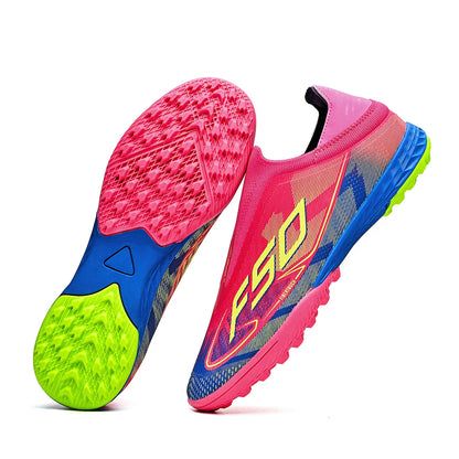Breathable men's soccer shoes TF with broken nails, outdoor sports shoes, wear-resistant and non slip, suitable for all seasons
