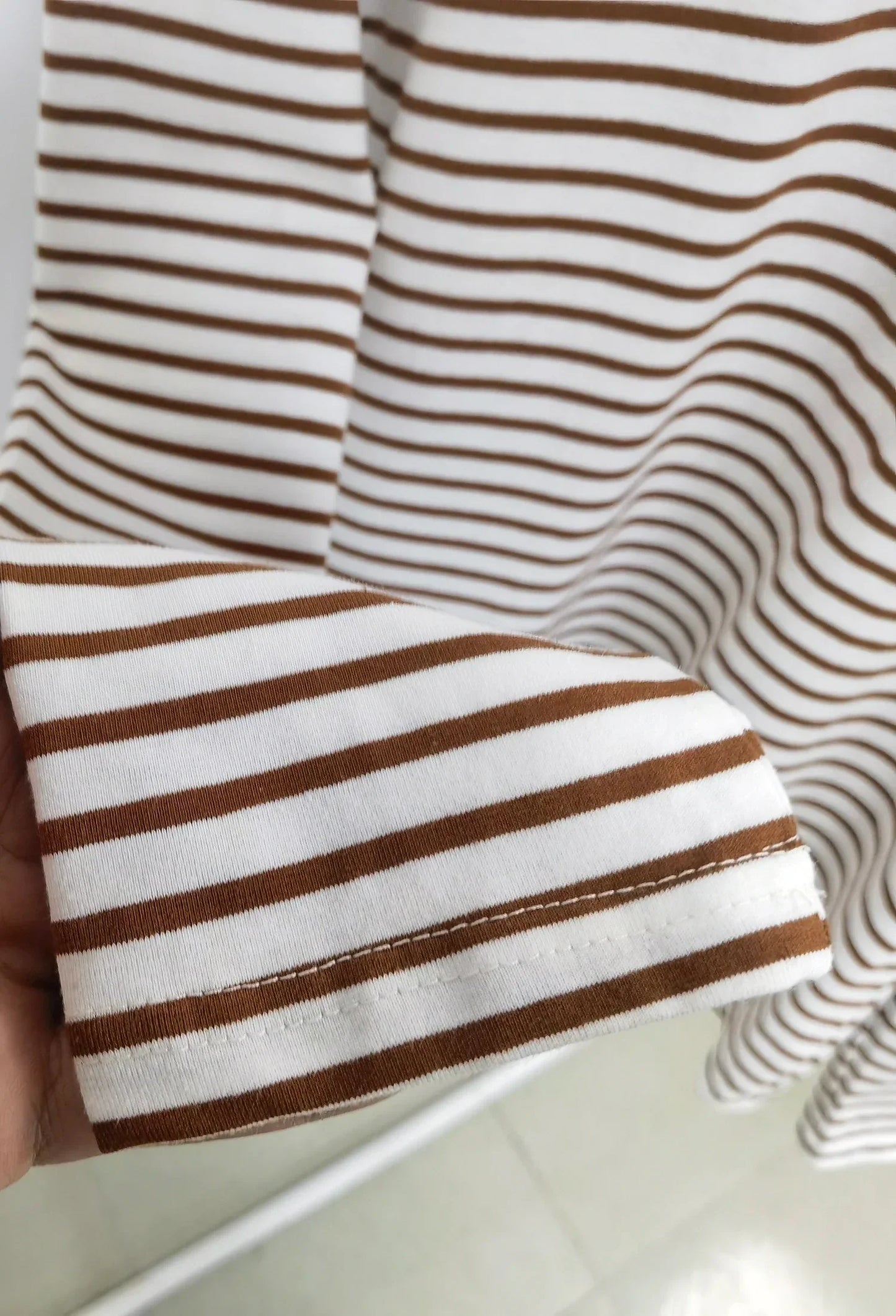 2025 Summer Long Sleeve Striped T-Shirts Women Basic Casual Tops Female Cozy Loose Cotton Tees Harajuku T Shirt New