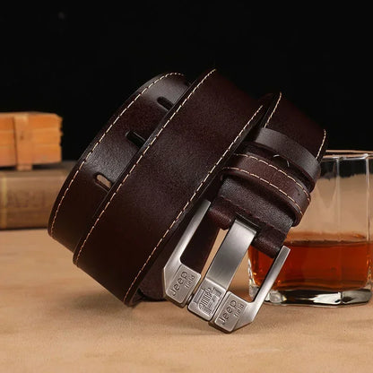 Men High Quality Genuine Leather Belt Luxury Brand Designer Belts Men Fashion Waist Straps for Jeans Trousers