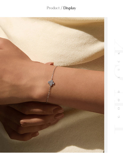D Color Moissanite 925 Sterling Silver Simple Daily Clubs Link Chain Trendy Bracelet For Women Fine Jewelry Gifts