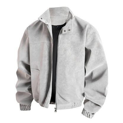 2025 Autumn and Winter New Jacket Men's Stand Up Collar Jacket Loose, Comfortable, Versatile, Handsome, High-quality Jacket  Men