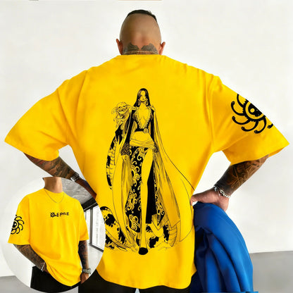 Printed T-shirt 2026 Men's and Women's Summer New Harajuku Large Loose Casual Parent-child Top