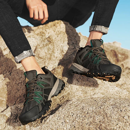 Breathable Cushioning Nonslip Sneakers Men's Hiking Shoes Running Trekking Sneakers Outdoor Mountain Sports Shoes for Men