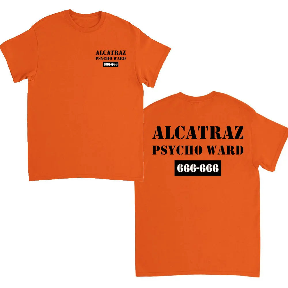 Ward Mental Prison Inmate Novelty Funny Unisex Crewneck T-shirt Summer Fashion Casual Print Tops Cotton Soft Tee