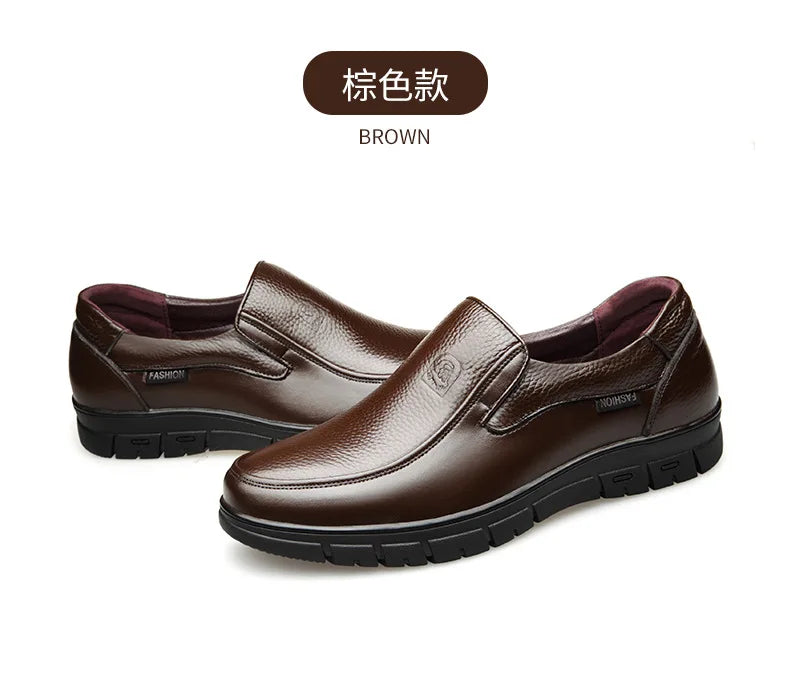 Handmade Shoes Genuine Leather Casual Shoes For Men Flat Platform Walking Shoes Outdoor Footwear Loafers Breathable Sneakers