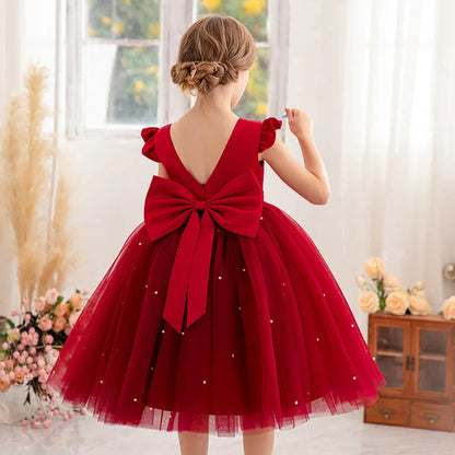 2026 Girls Princess Tutu Dress Flower Girl Gown Piano Performance Host Outfit Party Dress prom dresses girls dresses