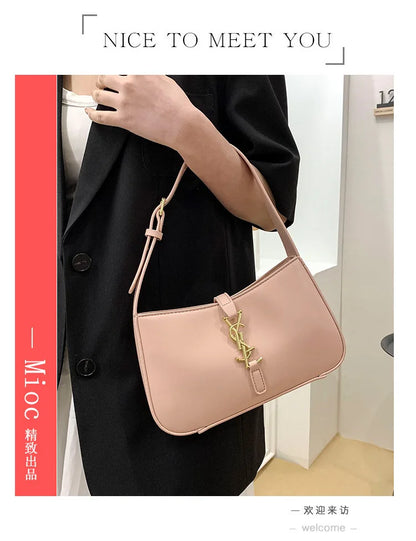 High-end small bag women's new Internet celebrity armpit bag versatile women's temperament baguette bag shoulder bag