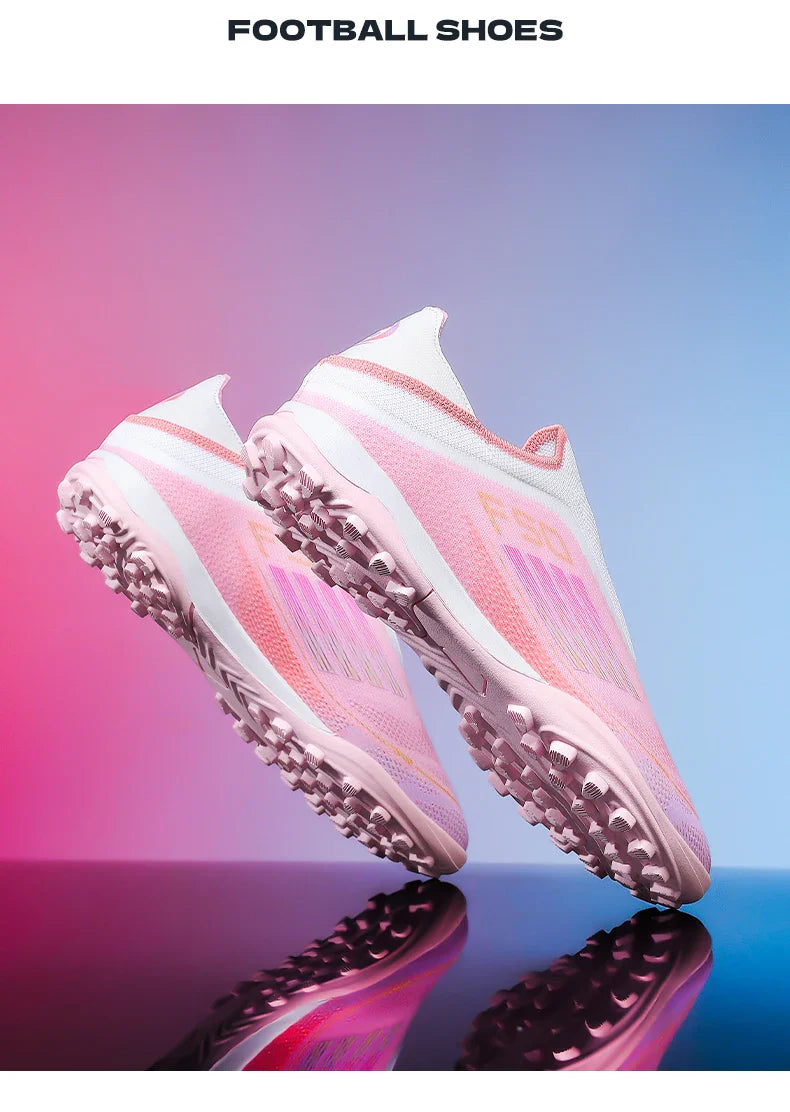 New Men's Football Boots Turf Comfortable Soccer Shoes Sport Fg Grass Cleats Futsal Non Slip Outdoor Adult Ultralight Non-Slip