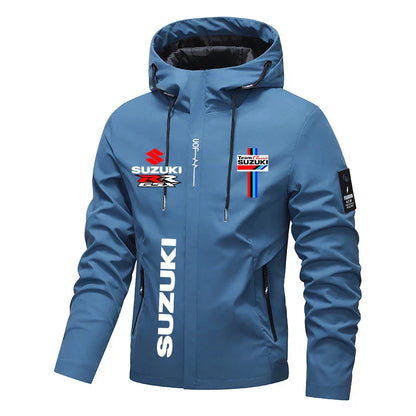 Men's Windproof Hooded Motorcycle Jacket 2026 Bestseller Suzuki High-Quality Autumn Winter Riding Sweatshirt