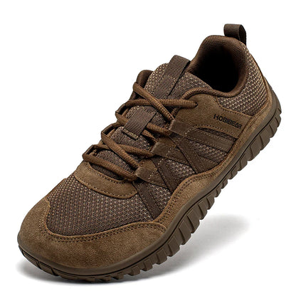 Wide Toe Walking Shoes Men Women Non Slip Outdoor Sneakers Lace Up Mesh Breathable Running Shoes