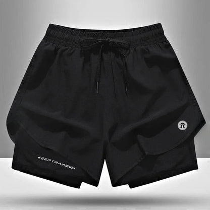 Quick-drying Summer Sports Shorts Men's and Women's Quick-drying Ice Silk Thin Yoga Fitness Training Three-point Pants