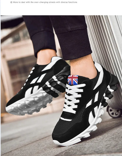 Men's and women's running shoes breathable casual sneakers anti-slip vibration comfortable walking shoes 36-48