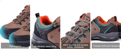 Hiking Shoes for Men Waterproof Outdoor Low-top Hiking Boots Leather Men's Trekking Shoes Walking Male Sneakers New