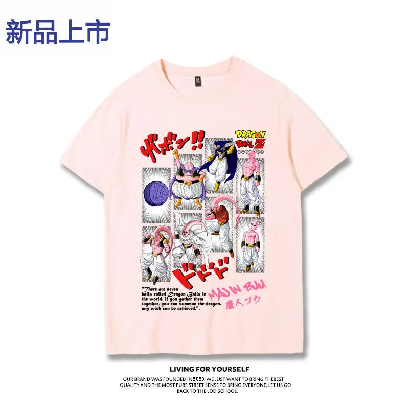 T-shirt Sun Wukong Vegeta Demon Buo Frisa Super Trendy Versatile Summer Short Sleeve Men's Fashion Top