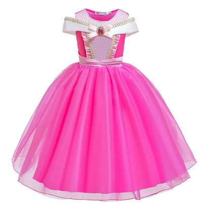 Baby Rapunzel Cosplay Costume Girls Little Mermaid Aurora Disguise Kids Ariel Sleeping Beauty Christmas Dress Princess Fantasy