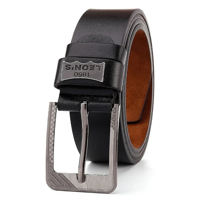 Buckle  Leather Casual Jeans Belt Men High Quality Retro Luxury Male Strap Cintos 3 Colors 2023 NEW