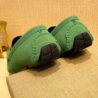 Suede Men Casual Shoes Lazy Shoes Male Breathable Slip-on Mens Driving Flat Shoes Comfortable Boat Shoe Loafers Moccasins