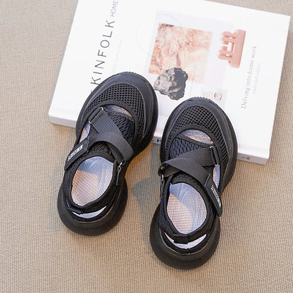 Boys Girls Sports Sandals Rotating Button Students Sneakers Hollowed-out Summer New Students Running Shoes Mesh Breathable