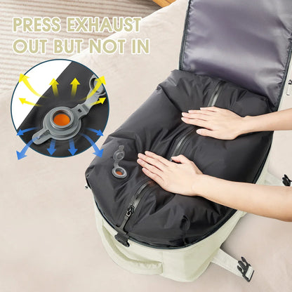 Backpack Travel Cabin Airplane Backpack, Air Vacuum Compression Backpack, Women Men Backpack Business Laptop Bag Handbag